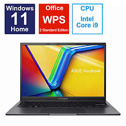 ASUS ノートパソコン Vivobook 14X (K3405) インディーブラック K3405VC-NZ140W [14.0型 /Windows11 Home /intel Core i9 /メモリ:16GB /SSD:512GB /WPS Office /日本語版キーボード /2023年5月モデル]