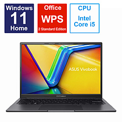 ASUS ノートパソコン Vivobook 14X (K3405) インディーブラック K3405VC-NZ141W [14.0型 /Windows11 Home /intel Core i5 /メモリ:16GB /SSD:512GB /WPS Office /日本語版キーボード /2023年6月モデル]