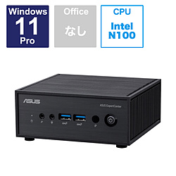 ASUS PN42-SN044AU デスクトップパソコン ExpertCenter PN42 ブラック [モニター無し /Windows11 Pro /intel N100 /メモリ:4GB /SSD:128GB /無し /2023年7月モデル]