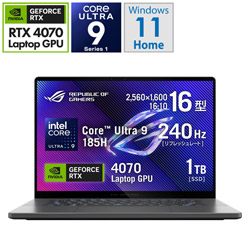 ASUS GU605MI-U9R4070G ゲーミングノートパソコン ROG Zephyrus G16 GU605(RTX 4070) エクリプスグレー