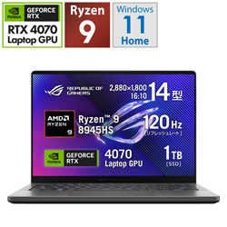 ASUS GA403UI-R9R4070G ゲーミングノートパソコン ROG Zephyrus G14 GA403(RTX 4070) エクリプスグレー