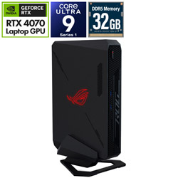 ASUS RNUC14SRKU9189A0I ゲーミングデスクトップパソコン(ACケーブル無し) ROG NUC(RTX 4070) [Windows11 Home /intel Core Ultra 9 /メモリ:32GB /SSD:1TB /Officeソフト無し /2025年2月モデル]