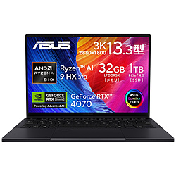 ASUS ノートパソコン ProArt PX13 (HN7306) ナノブラック HN7306WI-AI9321R4070W [13.3型 /Windows11 Home /AMD Ryzen AI 9 /メモリ:32GB /SSD:1TB /無し /日本語版キーボード /2024年8月モデル]