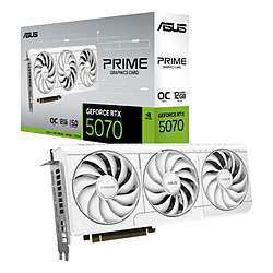 ASUS PRIME GeForce RTX 5070 White OC Edition 12GB GDDR7 ホワイト PRIME-RTX5070-O12G-WHITE
