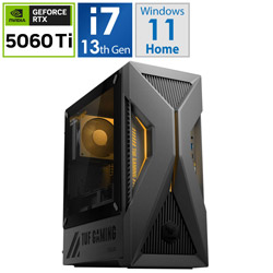 ASUS T500MV-13620H448W ゲーミングデスクトップパソコン TUF Gaming T500(RTX 5060 Ti) ソーラーエクリプスグレー