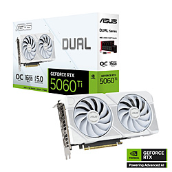 ASUS Dual GeForce RTX 5060 Ti 16GB GDDR7 White OC Edition ホワイト DUAL-RTX5060TI-O16G-WHITE