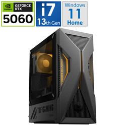 ASUS T500MV-13620H415W ゲーミングデスクトップパソコン TUF Gaming T500(RTX 5060) ソーラーエクリプスグレー [Windows11 Home /intel Core i7 /メモリ:32GB /SSD:1TB /Officeソフト無し /2025年9月モデル]