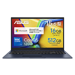 ASUS ノートパソコン Vivobook 15 クワイエットブルー X1504VA-C5165BUS