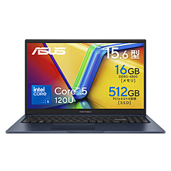 ASUS ノートパソコン Vivobook 15 クワイエットブルー X1504VA-C5165BU [15.6型 /Windows11 Home /intel Core 5 /メモリ:16GB /SSD:512GB /無し /日本語版キーボード /2025年12月モデル]
