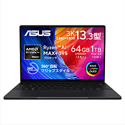 ASUS ノートパソコン ProArt PX13 (HN7306) ナノブラック HN7306EA-AI9641W [Copilot+ PC /13.3型 /Windows11 Home /AMD Ryzen AI MAX /メモリ:64GB /SSD:1TB /無し /日本語版キーボード /2026年2月モデル]