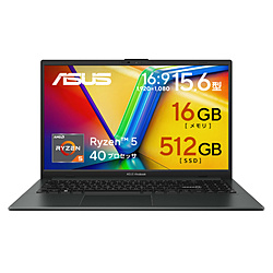 ASUS ノートパソコン Vivobook Go 15 ミックスブラック E1504FA-R5165BW6 [15.6型 /Windows11 Home /AMD Ryzen 5 /メモリ:16GB /SSD:512GB /無し /日本語版キーボード /2026年4月モデル]
