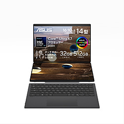 ASUS ノートパソコン Zenbook DUO (UX8407) モーハーグレー UX8407AA-X7H325WS