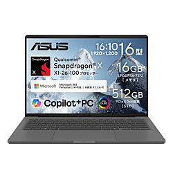 ASUS ノートパソコン Zenbook SORA 16(UX3607) アイスランドグレー UX3607QA-PU16570GRS