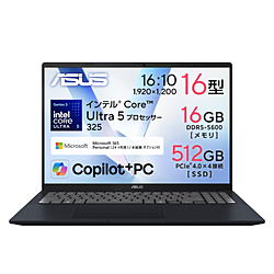 ASUS ノートパソコン Vivobook 16 クワイエットブルー X1607AA-U5165BUS