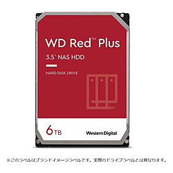 Western Digital 内蔵HDD SATA接続 WD Red Plus(NAS)128MB WD60EFZX [6TB /3.5インチ]