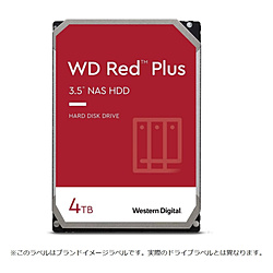 Western Digital 内蔵HDD SATA接続 WD Red Plus(NAS)128MB WD40EFZX [4TB /3.5インチ]