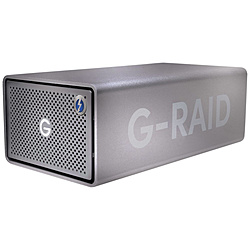 SanDisk Professional SDPH62H-008T-SBAAD 外付けHDD Thunderbolt+USB-C接続 G-RAID 2 [8TB /据え置き型]