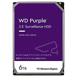 Western Digital 内蔵HDD SATA接続 WD Purple(監視システム用)256MB WD64PURZ [6TB /3.5インチ]