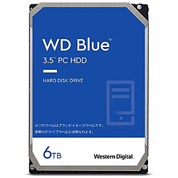 Western Digital 内蔵HDD SATA接続 WD Blue(256MB/5400RPM/CMR) WD60EZAX [6TB /3.5インチ]