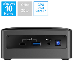 Intel BXNUC10I7FNHJA デスクトップパソコン NUC10i7FNHJA [モニター無し /Windows10 Home /intel Core i7 /メモリ:8GB /HDD:1TB /Optane:16GB /無し]