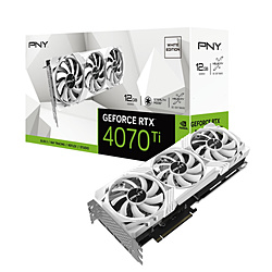 PNY GeForce RTX 4070 Ti 12GB VERTO LED 3FAN White Edition VCG4070T12TFWXPB1
