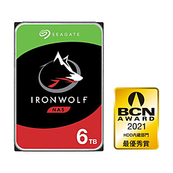 Seagate 内蔵HDD SATA接続 IronWolf(NAS用)キャッシュ256MB ST6000VN001 [6TB /3.5インチ]