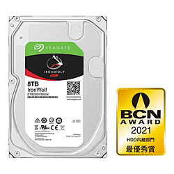 Seagate 内蔵HDD SATA接続 IronWolf(NAS用)キャッシュ256MB ST8000VN004 [8TB /3.5インチ]