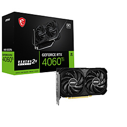 MSI GeForce RTX 4060 Ti 8G VENTUS 2X BLACK E1 OC ブラック