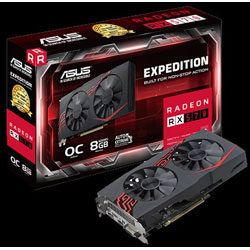 Radeon RX 570 Radeon RX570搭載 ASUSグラフィックスカード EX-RX570-O8G