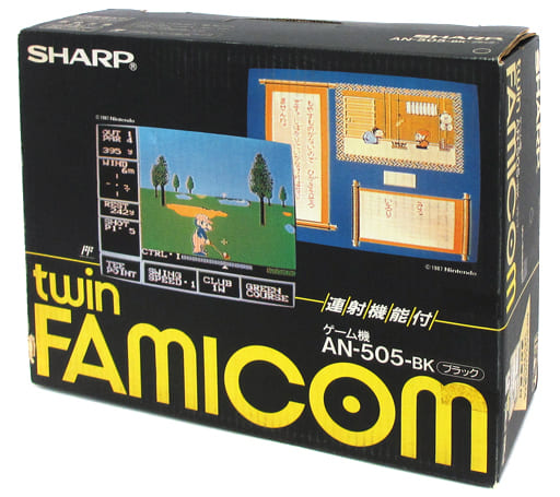 ツインファミコン本体 (黒：後期型)[AN-505-BK]（ファミコン）