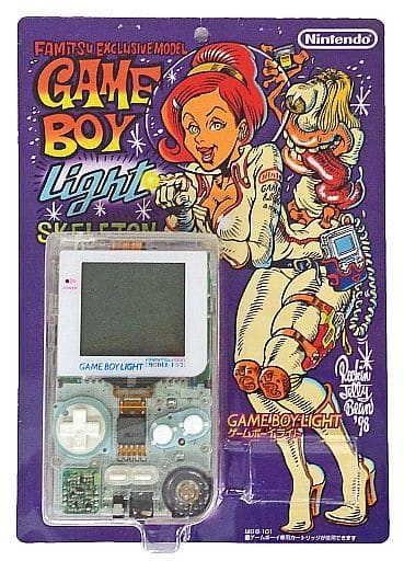 ゲームボーイライト本体 スケルトン・ファミ通限定 MODEL-F02(ブリスター版)（ゲームボーイ）