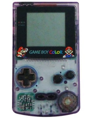 ゲームボーイカラー本体 ジャスコオリジナルマリオバージョン (クリアパープル)（ゲームボーイ）