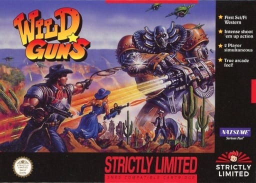 EU版 Wild Guns[復刻版/NTSC VERSION](国内版本体動作可)（スーパーファミコン）