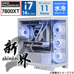 STORM S2-147F78XT/I7/RX7800XT/32G [Windows11 Home /intel Core i7 /メモリ:32GB /SSD:1TB]