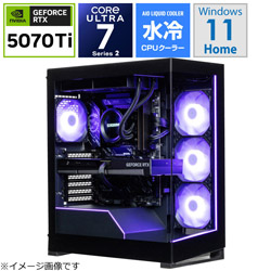 STORM EK-265K57Ti/Ultra7/RTX5070Ti/32G [Windows11 Home /intel Core Ultra 7 /メモリ:32GB /SSD:1TB]