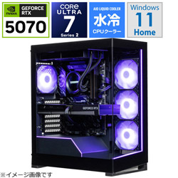 STORM EK-265F57/Ultra7/RTX5070/32G [Windows11 Home /intel Core Ultra 7 /メモリ:32GB /SSD:1TB]