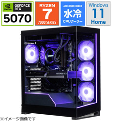 STORM EK-78X3D57/R7/RTX5070/32G [Windows11 Home /AMD Ryzen7 /メモリ:32GB /SSD:1TB]