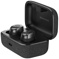 SENNHEISER 完全ワイヤレスイヤホン MOMENTUM True Wireless 4 グラファイト MTW4-BLACK-GRAPHITE [ワイヤレス(左右分離) /カナル型 /ノイズキャンセリング対応 /Bluetooth対応]