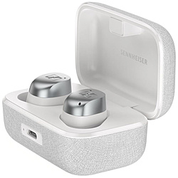 SENNHEISER 完全ワイヤレスイヤホン MOMENTUM True Wireless 4 ホワイトシルバー MTW4-WHITE-SILVER [ワイヤレス(左右分離) /カナル型 /ノイズキャンセリング対応 /Bluetooth対応]