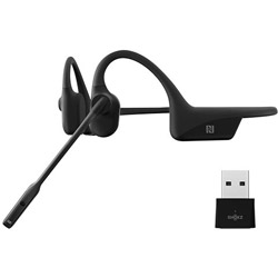 Shokz ブルートゥースイヤホン 骨伝導イヤホン OpenComm UC Black SKZ-EP-000011 [骨伝導型 /Bluetooth対応]