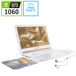 Acer PH315-51-A76H/W ゲーミングノートパソコン Predator Helios 300 パールホワイト [15.6型 /Windows10 Home /intel Core i7 /メモリ:16GB /HDD:1TB /SSD:256GB /WPS Office /2018年9月モデル]
