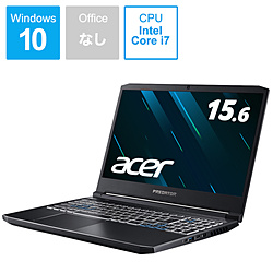 Acer PH315-53-A76Y6 ゲーミングノートパソコン Predator Helios 300 アビサルブラック [15.6型 /Windows10 Home /intel Core i7 /メモリ:16GB /SSD:512GB /Officeソフトなし /2020年8月モデル]