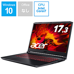 Acer AN517-52-A76Y5T ゲーミングノートパソコン Nitro 5 オブシディアンブラック [17.3型 /Windows10 Home /intel Core i7 /メモリ:16GB /SSD:512GB /2020年7月モデル]