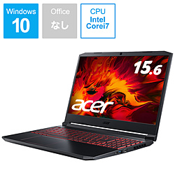 Acer AN515-55-A76Y5T ゲーミングノートパソコン Nitro 5 オブシディアンブラック [15.6型 /Windows10 Home /intel Core i7 /メモリ:16GB /SSD:512GB /WPS Office /2020年7月モデル]