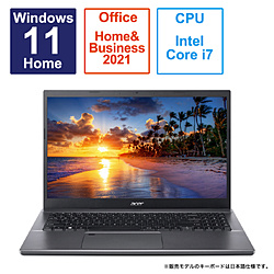 Acer ノートパソコン Aspire 5 スチールグレイ A515-57-H76Y/SF [15.6型 /Windows11 Home /intel Core i7 /メモリ:16GB /SSD:512GB /Office HomeandBusiness /日本語版キーボード /2023年4月モデル]