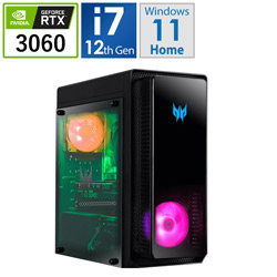 Acer PO3-640-N76Y/306A ゲーミングデスクトップPC Predator Orion 3000 Predator [Windows11 Home /intel Core i7 /メモリ:16GB /SSD:512GB /無し]