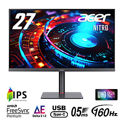 Acer XV275KVymipruzx Nitro XV275K V ダークグレイ