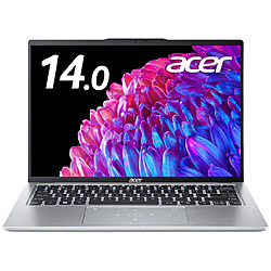 Acer ノートパソコン Swift Go 14 ピュアシルバー SFG14-73-N73Y/F [14.0型 /Windows11 Home /intel Core Ultra 7 /メモリ:32GB /SSD:512GB /Office Home and Business /日本語版キーボード /2024年06月モデル]