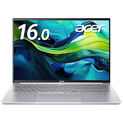 Acer ノートパソコン Swift Lite 16 ライトシルバー SFL16-51M-F56Y/F [16.0型 /Windows11 Home /intel Core Ultra 5 /メモリ:16GB /SSD:512GB /Office Home and Business /日本語版キーボード /2025年3月モデル]