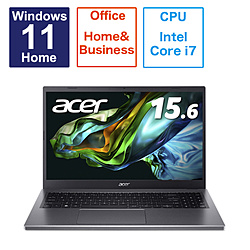 Acer ノートパソコン Aspire 5 スチールグレイ A515-58P-N76Y/SF [15.6型 /Windows11 Home /intel Core i7 /メモリ:16GB /SSD:512GB /Office HomeandBusiness /日本語版キーボード /2023年6月モデル]